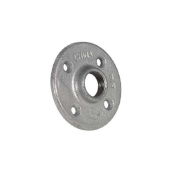 OwnBrand Decorative Galvanised Coated Iron Screwed Floor Flange 1 Inch